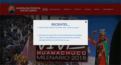 Desktop Screenshot of munihuamachuco.gob.pe